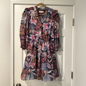 Worn once! HALE BOB floral long sleeve dress. Size XS.